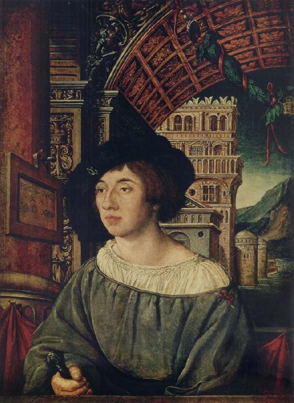Ambrosius Holbein Portrait of a young man France oil painting art